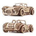 Hračka Ugears 3D mechanické puzzle - Driftujúci závodiak Cobra 370 ks, 3