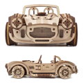 Hračka Ugears 3D mechanické puzzle - Driftujúci závodiak Cobra 370 ks, 4