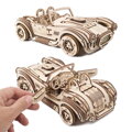 Ugears 3D mechanické puzzle - Driftujúci závodiak Cobra 370 ks, 5, hračky