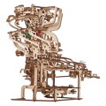 Ugears 3D mechanické puzzle - Guľôčková dráha reťazová 400 ks , 1, hračky