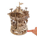 Hračka Ugears 3D mechanické puzzle - Kolotoč 305 ks, 6