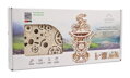 Ugears 3D mechanické puzzle - Samohybný cyklista 189 ks, 3, hračky