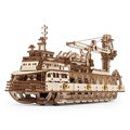 Ugears 3D mechanické puzzle - Výskumná loď 575 ks, 1, hračky