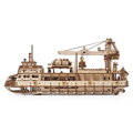 Ugears 3D mechanické puzzle - Výskumná loď 575 ks, 2, hračky