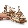 Ugears 3D mechanické puzzle - Výskumná loď 575 ks, 6, hračky