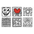 Vilac Obrázkové kocky Keith Haring, 1, hračky pre deti