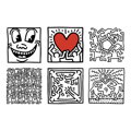 Hračka Vilac Obrázkové kocky Keith Haring, 1