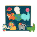 Vilac Vkladacie puzzle Zvierací astronauti, 1, hračky pre deti