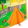 Hračka Bigjigs Toys Motorická doska každodenných zručností, 3