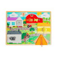 Hračka Bigjigs Toys Motorická doska každodenných zručností, 2