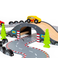 Bigjigs Rail Drevená autodráha Pretekársky deň, 2, hry pre deti