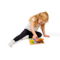Hračka Bigjigs Toys Drevené puzzle bloky so zvieratkami safari, 10