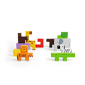 Bigjigs Toys Drevené puzzle bloky so zvieratkami safari, 7, hry pre deti