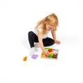 Bigjigs Toys Drevené puzzle bloky so zvieratkami safari, 9, hry pre deti