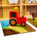 Bigjigs Toys Krabička na hranie Farma, 6, hry pre deti