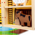 Bigjigs Toys Krabička na hranie Farma, 9, hry pre deti