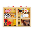 Hračka Bigjigs Toys Krabička na hranie Farma, 5