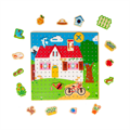 Hračka Bigjigs Toys Prevliekacia doska domček, 1