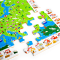 Bigjigs Toys Puzzle Európske pamiatky, 3, hry pre deti