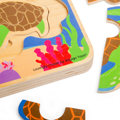 Bigjigs Toys Puzzle Životný cyklus korytnačky, 8, hry pre deti
