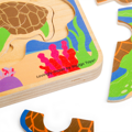 Hračka Bigjigs Toys Puzzle Životný cyklus korytnačky, 8