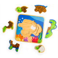 Bigjigs Toys Puzzle Životný cyklus korytnačky, 6, hry pre deti