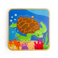 Bigjigs Toys Puzzle Životný cyklus korytnačky, 7, hry pre deti