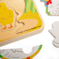 Hračka Bigjigs Toys Puzzle Životný cyklus sliepky, 5