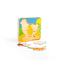 Hračka Bigjigs Toys Puzzle Životný cyklus sliepky, 4