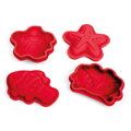 Bigjigs Toys Silikónové formičky červené Cherry, 8, hračky