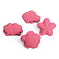 Hračka Bigjigs Toys Silikónové formičky ružové Coral, 1