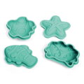 Hračka Bigjigs Toys Silikónové formičky zelené Eggshell, 2