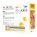 Hračka Brain Tree Puzzle Kvety a motýle 500 dielikov, 1