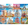 Hračka Brain Tree Puzzle Pamiatky vo farbách 1000 dielikov, 2