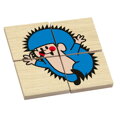 Hračka Detoa Drevené puzzle Krtko, 3