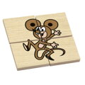 Hračka Detoa Drevené puzzle Krtko, 5
