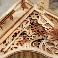 Hračka RoboTime 3D Drevené mechanické puzzle Čarovné piáno (elektrický pohon), 3