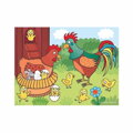 Hračka Dino Drevené kocky Domáce zvieratká 12 ks, 7