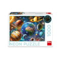 Hračka Dino Neónové puzzle Planéty 1000 dielikov, 1