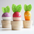 Le Toy Van Petilou Kvetináčiky so zeleninou, 4, hračky