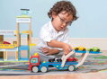 Le Toy Van Ťahač s autíčkami Race, 4, hračky