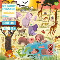 Hračka Rodinné puzzle Savana 500 dielov, 1