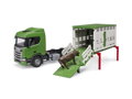 Hračka Bruder 3548 Prepravník zvierat Scania s figúrkou kravy, 1