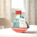 Petitcollage Drevená skladacia veža Sova a mačička, 3, hračky pre deti