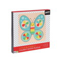 Petitcollage Drevené puzzle motýľ, 3, hry pre deti