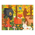 Hračka Petitcollage Obojstranné puzzle Lesná zver, 1