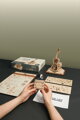 Hračka RoboTime Drevené mechanické puzzle Kúzelné violončelo na elektrický pohon, 4
