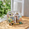 Hračka RoboTime 3D Drevené puzzle Vysnívaný záhradný dom, 9