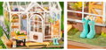 Hračka RoboTime 3D Drevené puzzle Vysnívaný záhradný dom, 8