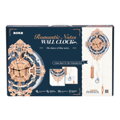 Hračka RoboTime Drevené 3D mechanické puzzle Nástenné hodiny, 5